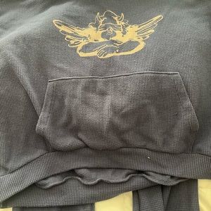 Boys lie hoodie and leggings set L